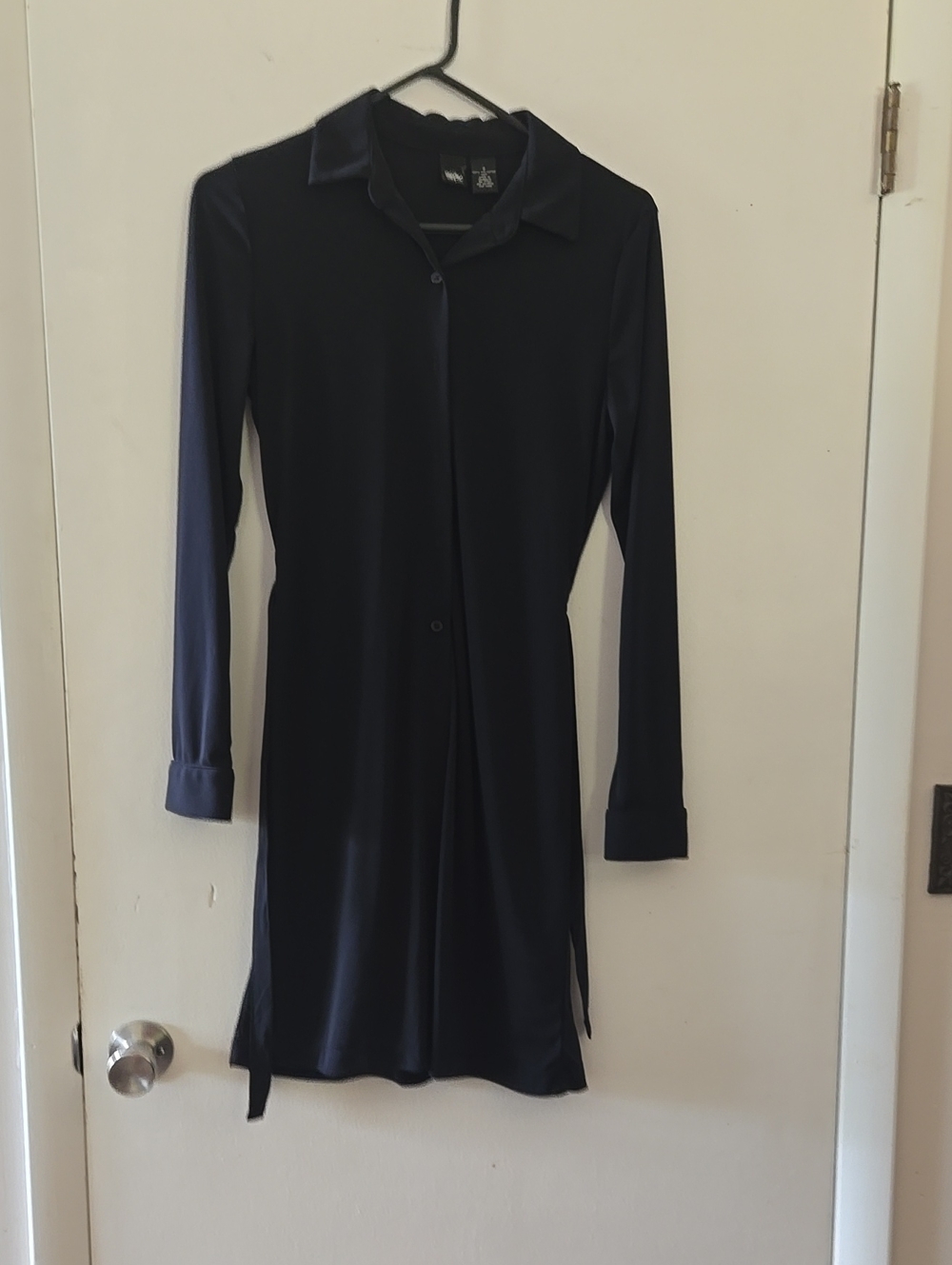 Long Sleeve Black Shirt Dress